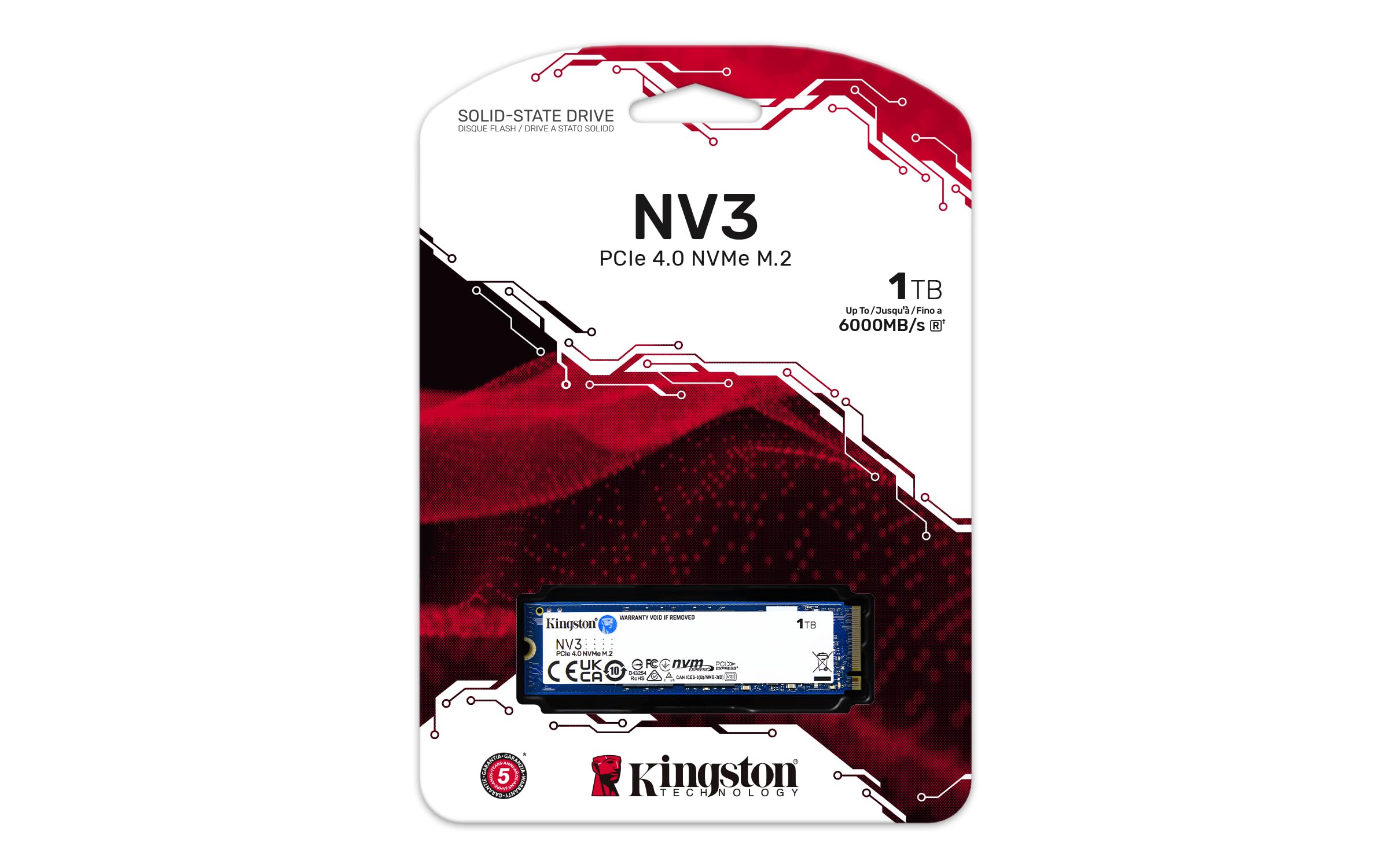 Kingston NV3 1TB PCIe 4.0 NVMe SSD thumbnail 3