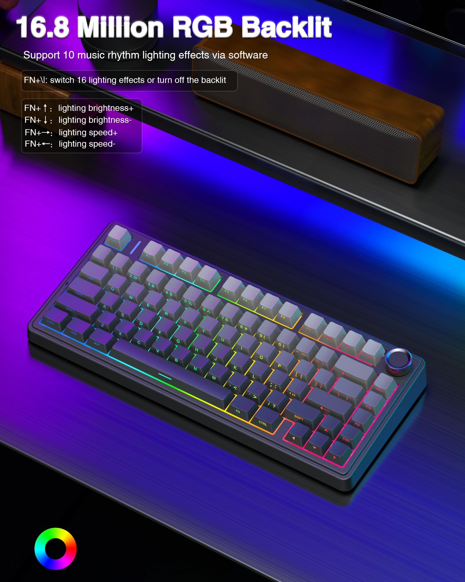 AULA F75 Pro Wireless Mechanical Keyboard thumbnail 6