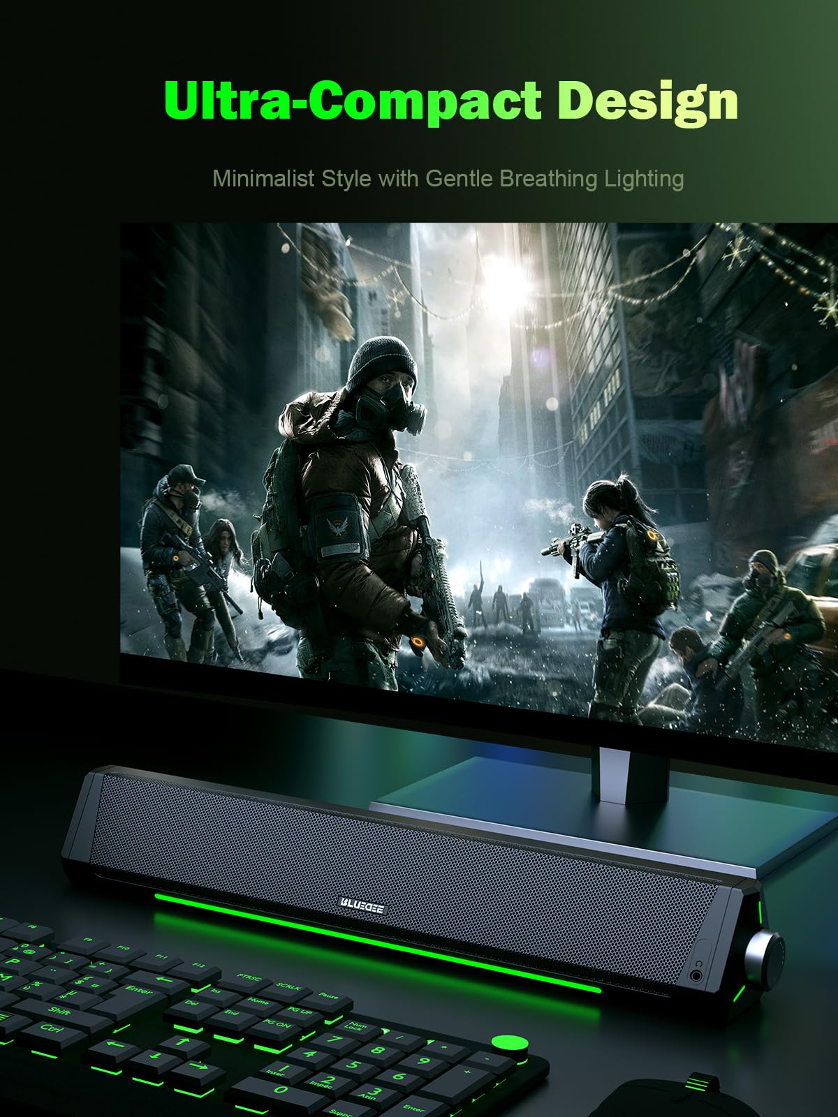 BLUEDEE Desktop PC Sound Bar Speakers