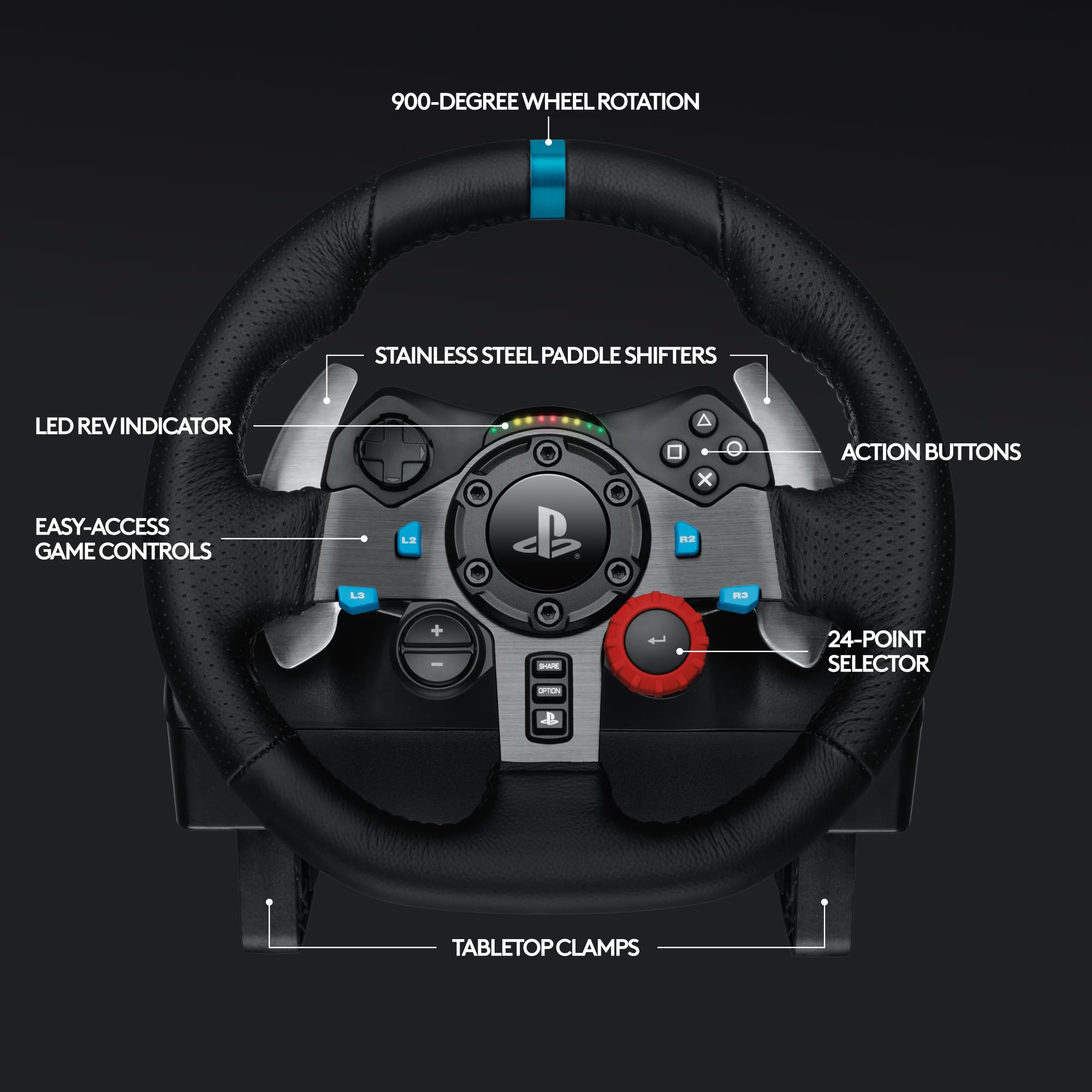 Logitech G29 Driving Force Racing Wheel thumbnail 5