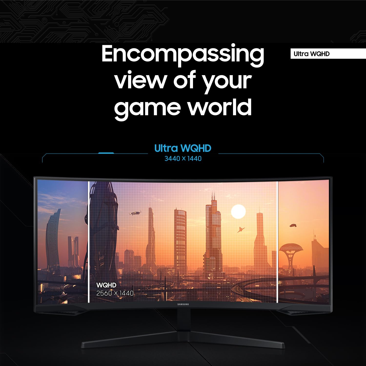 Samsung Odyssey G5 34-inch Ultra-Wide Gaming Monitor thumbnail 3