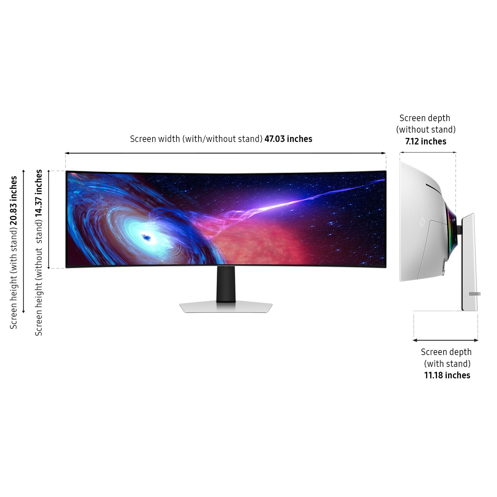 Samsung Odyssey G93SC 49-inch OLED Gaming Monitor thumbnail 3