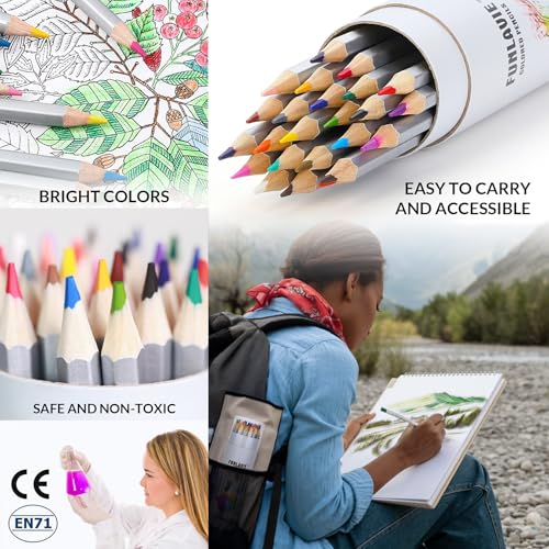 24-Color Soft Core Colored Pencil Set thumbnail 6