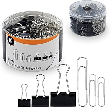 Paper Clips and Binder Clips 350-Pack