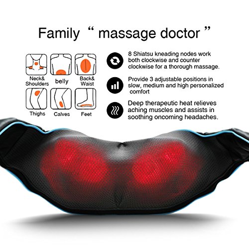 Shiatsu Neck and Shoulder Massager with Heat thumbnail 3