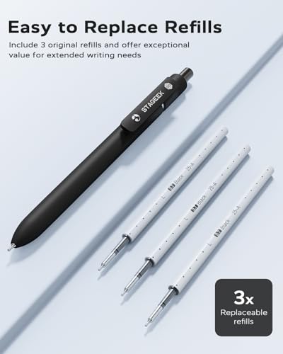 STAGEEK GX3 Black Gel Pens 6-Pack thumbnail 3