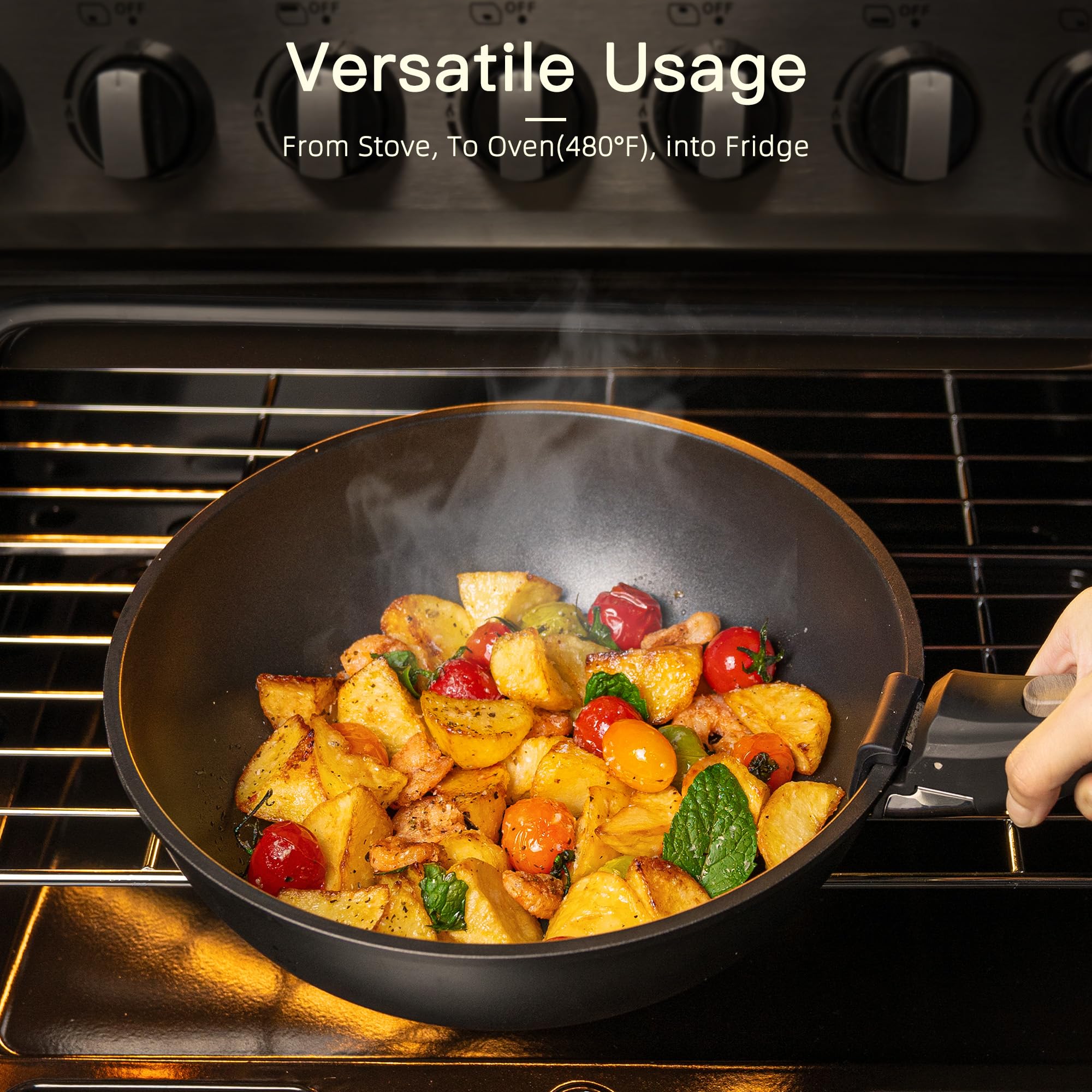 Astercook 21 Pcs Pots and Pans Set Non Stick, Ceramic Cookware Set thumbnail 5