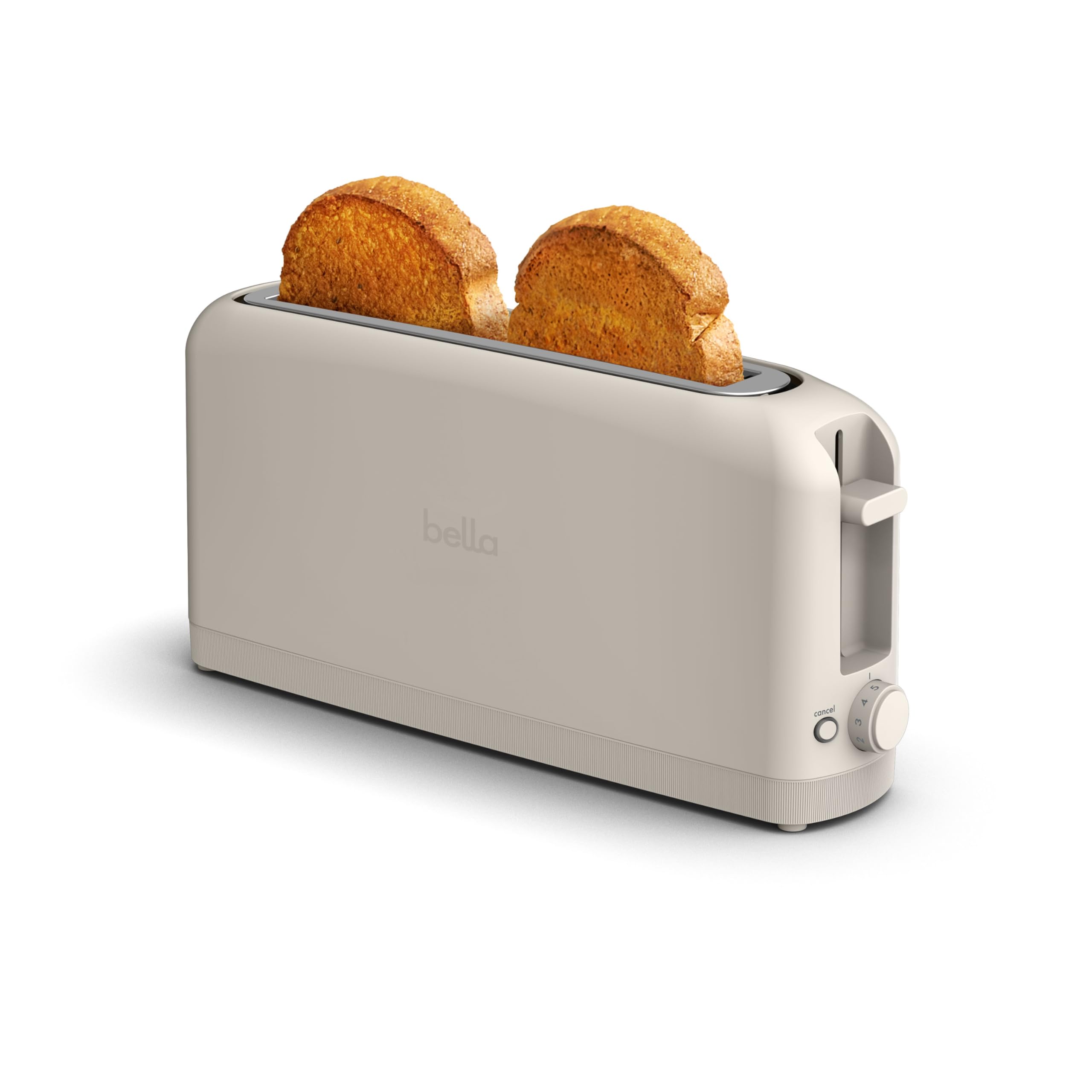 bella 2 Slice Slim Toaster, Fits-anywhere™ Kitchenware, 6 Setting Shade Control w/