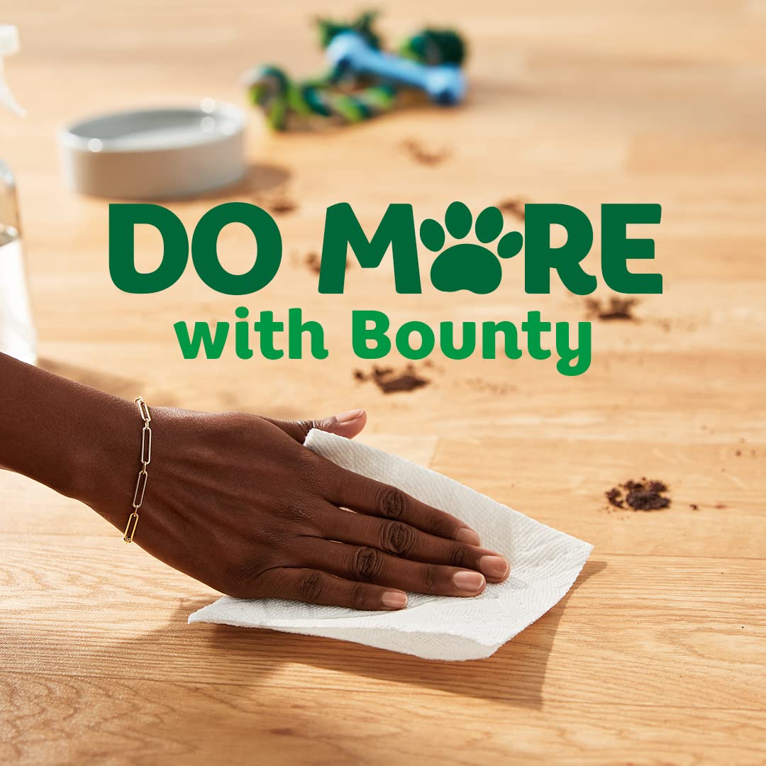 Bounty Paper Towels Quick Size, White, 16 Family Rolls = 40 Regular thumbnail 5