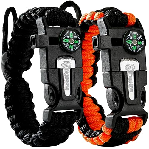 Atomic Bear Paracord Survival Bracelet 2-Pack thumbnail 2