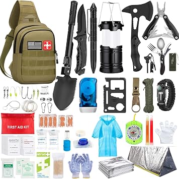 Emergency Survival Kit with First Aid Supplies