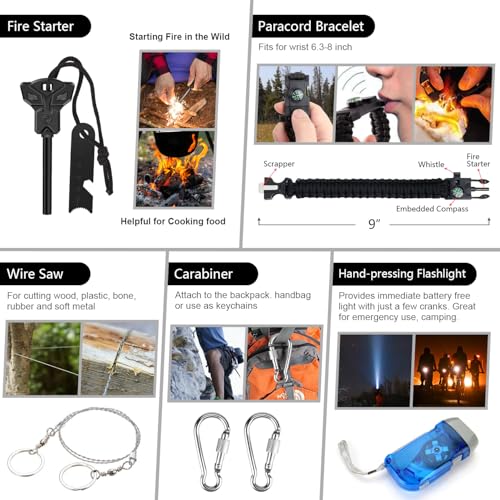 Emergency Survival Kit with First Aid Supplies thumbnail 4