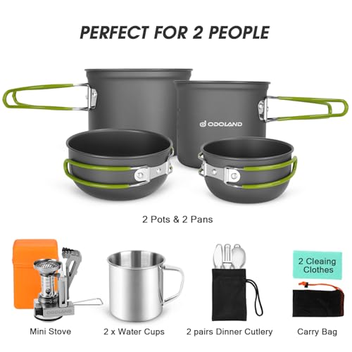 Odoland 16-Piece Camping Cookware Set thumbnail 3