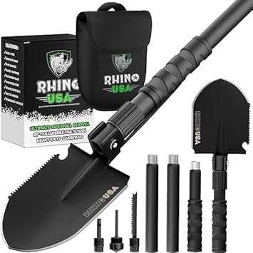Rhino USA Folding Survival Shovel